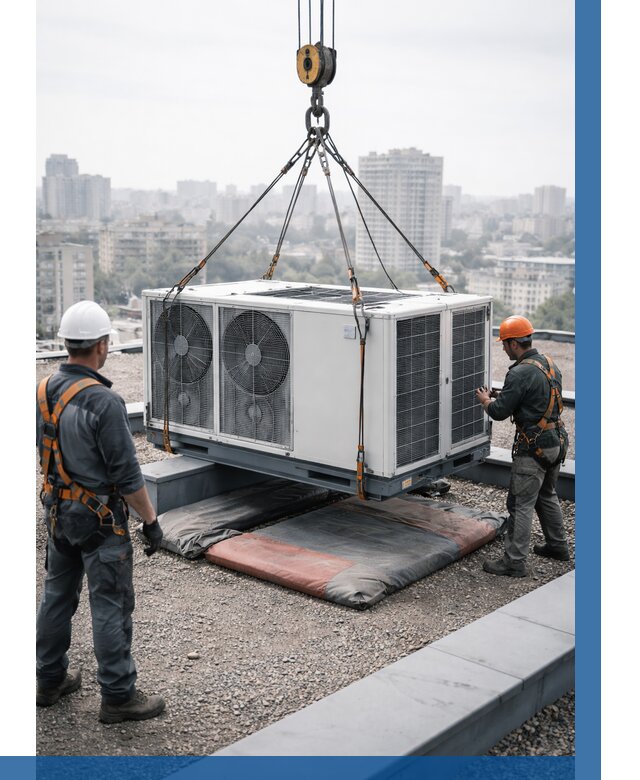 Подъем груза на крышу в Гусе-Хрустальном от 5349 р. | ВЫСОТНИК-Гсь заказать