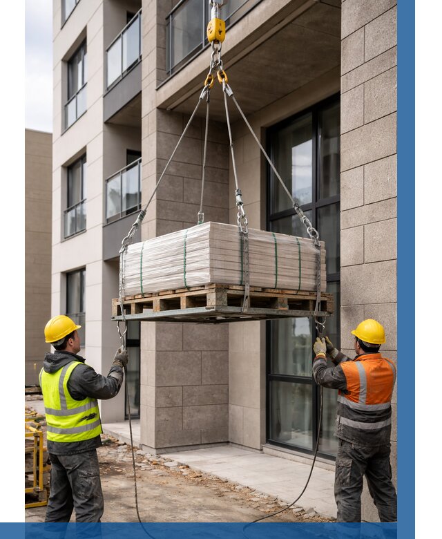 Подъем керамогранита на этаж в Гусе-Хрустальном от 3744 р. | ВЫСОТНИК-Гсь