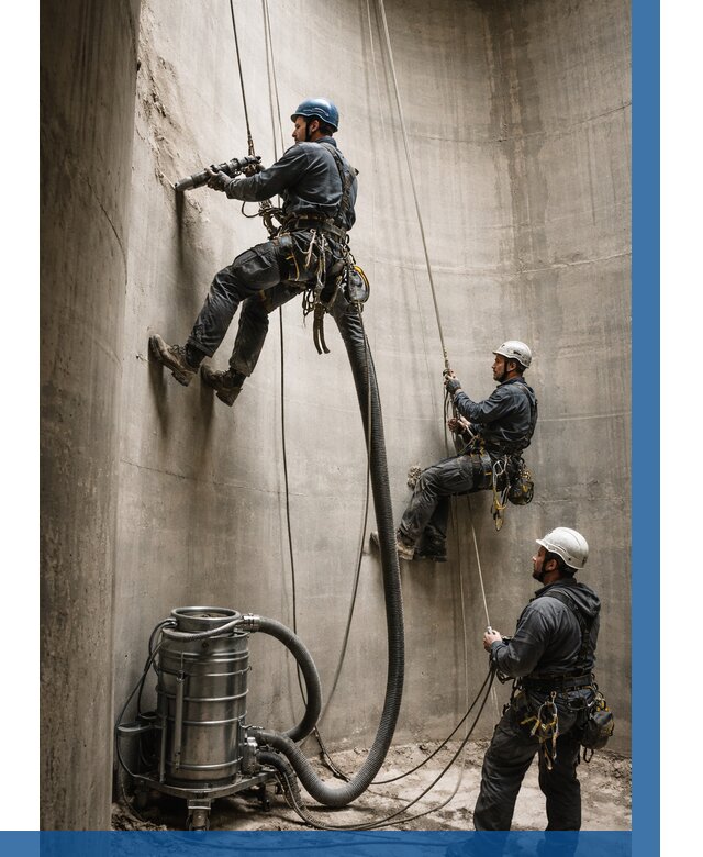 Зачистка силосов в Гусе-Хрустальном от 4814 р. Договор и смета ВЫСОТНИК-Гсь