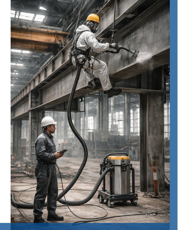 Обеспыливание конструкций в цехе в Гусе-Хрустальном от 4493 р. | ВЫСОТНИК-Гсь