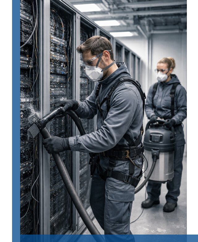 Обеспыливание серверной комнаты в Гусе-Хрустальном, профессиональная очистка