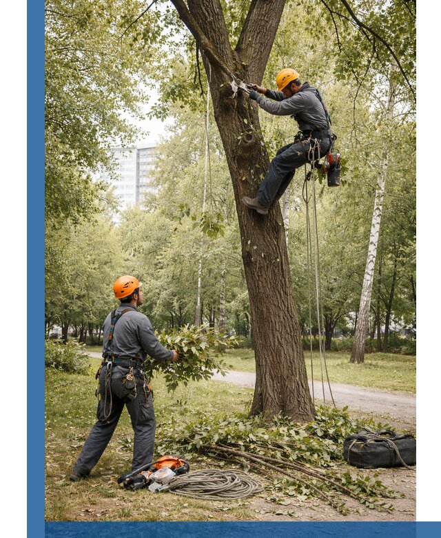 Санитарная обрезка деревьев в Гусе-Хрустальном, профессионально и безопасно