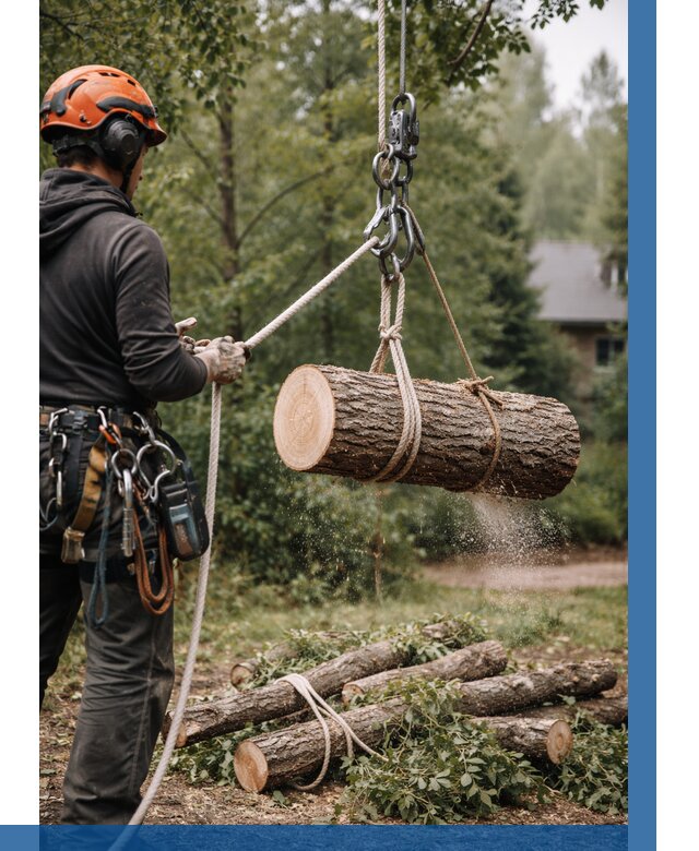 Валка деревьев частями в Гусе-Хрустальном от 8024 р. | ВЫСОТНИК-Гсь