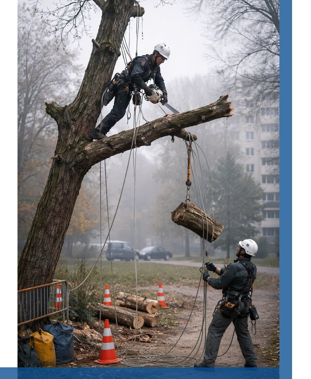 Удаление аварийных деревьев в Гусе-Хрустальном от 16047 р. | ВЫСОТНИК-Гсь
