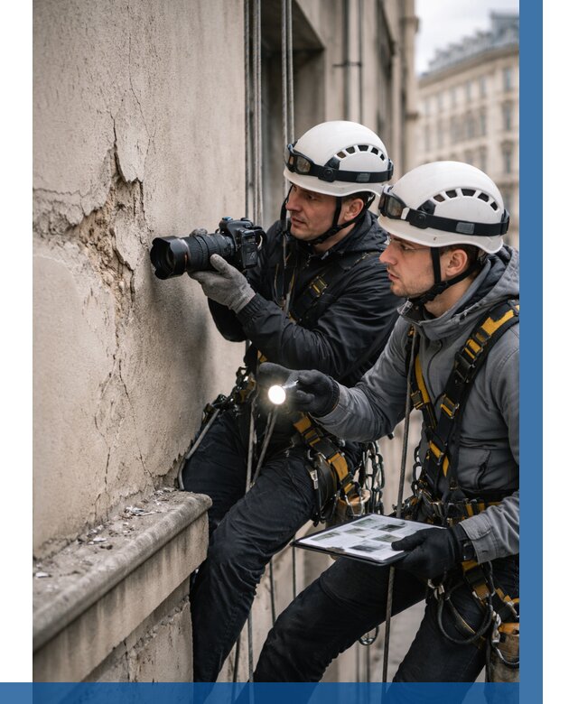 Фотофиксация дефектов фасада в Гусе-Хрустальном от 4814 р. | ВЫСОТНИК-Гсь