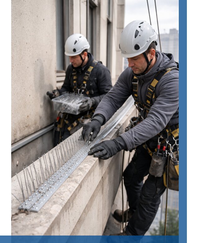 Установка шипов от птиц в Гусе-Хрустальном от 909 р. | ВЫСОТНИК-Гсь